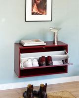 Shoe Box - Maroon Red