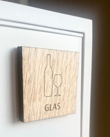 Abfallmarken aus Holz