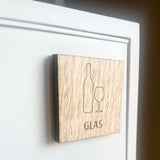 Wooden Labels for Waste Sorting -