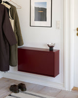 Shoe Box Narrow - Maroon Red