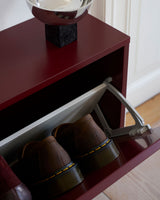Shoe Box Narrow - Maroon Red