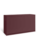 Shoe Box Narrow - Maroon Red