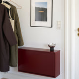 Shoe Box Narrow - Maroon Red