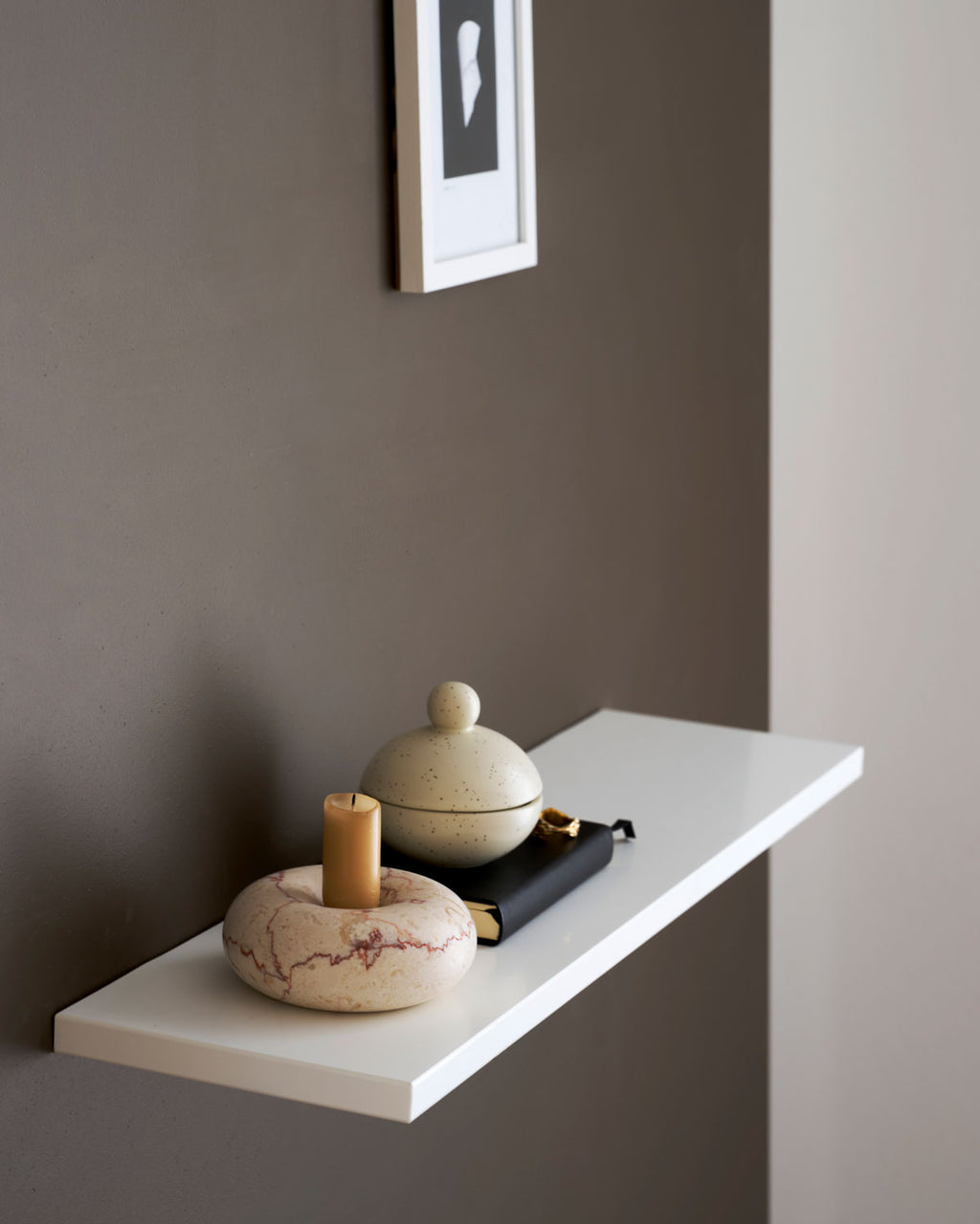 Edge Svævehylde - Brilliant White