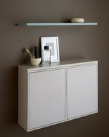 Floating Edge Shelf - Silver Cloud Grey