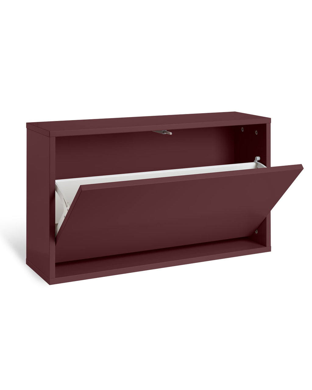 Shoe Box Narrow - Maroon Red